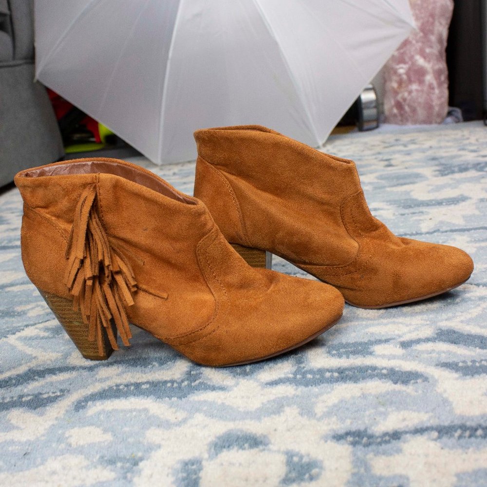 Charlotte Russe Fringe Bootie
